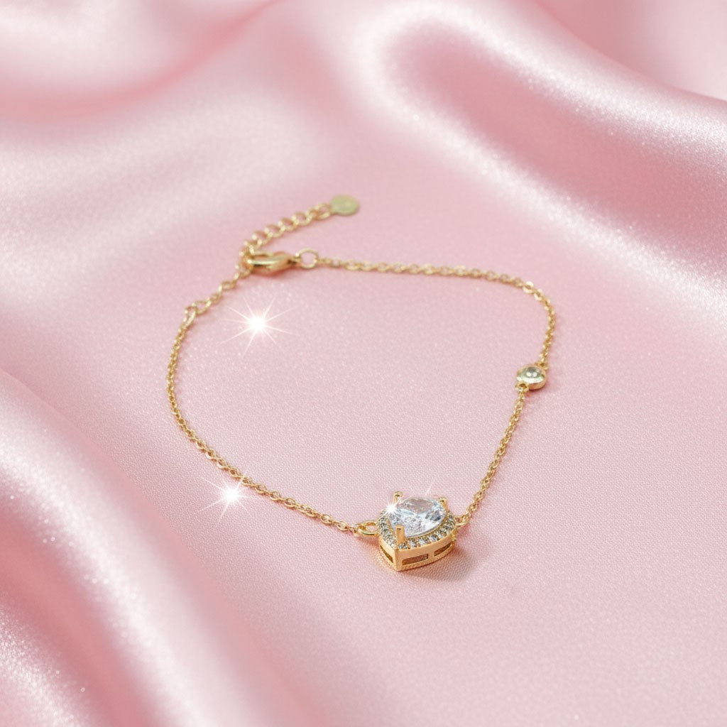 18K Gold, Silver & Rose Gold Bracelet – Elegant Women's Accessories