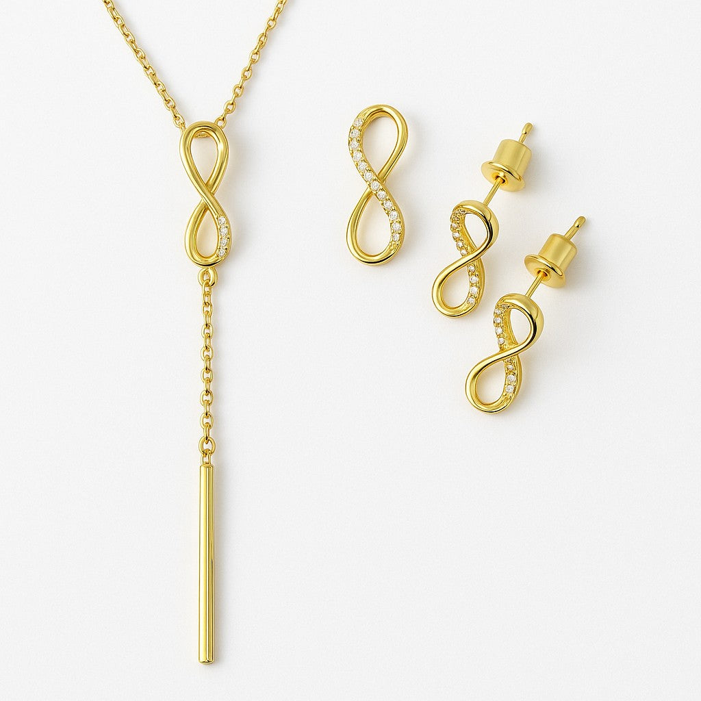 Jewelry Set for Women - Fashion Jewelry Silver/Gold Plated Necklace and Earrings Set