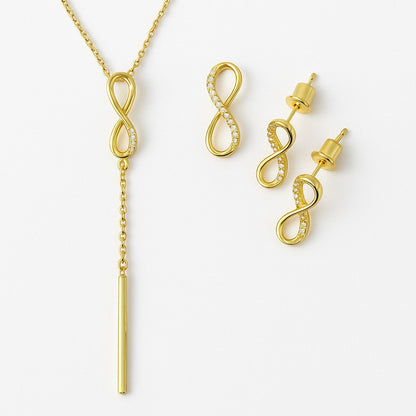 Jewelry Set for Women - Fashion Jewelry Silver/Gold Plated Necklace and Earrings Set