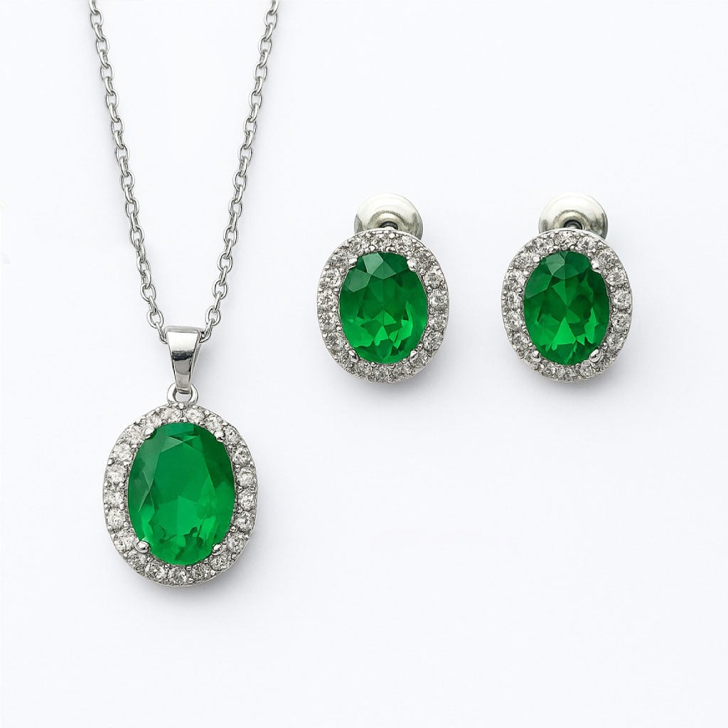 Jewelry Set for Women - Fashion Jewelry Silver/Gold Plated Necklace and Earrings Set